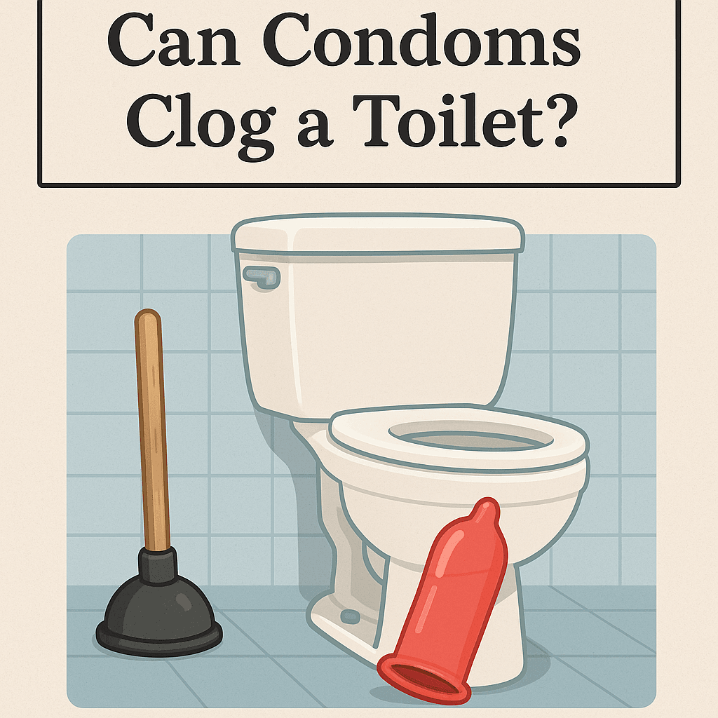 can condoms clog a toilet