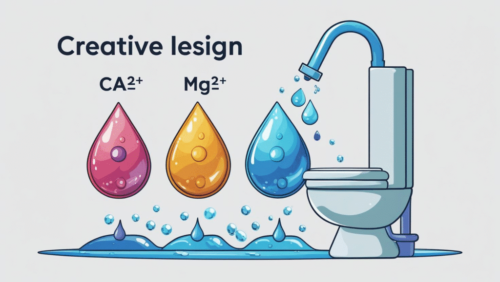 what causes limescale in toilet