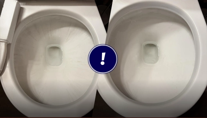 what causes limescale in toilet