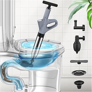 High Pressure Toilet Plunger with Gauge
