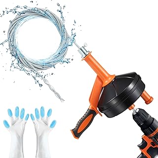 Drain Auger, Clog Remover with Drill Adapter
