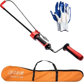 DrainX Toilet Auger with Drill Adapter