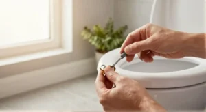 how to fix a loose toilet seat
