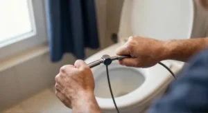 how to use toilet auger