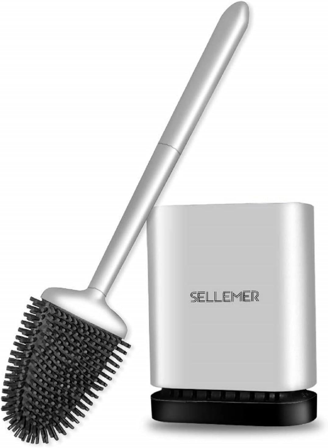Sellemer Toilet Bowl Brush Head with Silicone