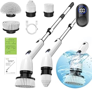 TUYU Electric Spin Scrubber, Cordless Cleaning Brush