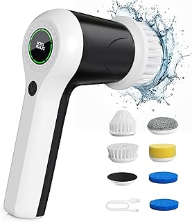 PUFTEM Electric Spin Scrubber, Cordless Shower Scrubber