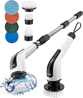 Electric Spin Scrubber with Long Handle