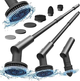 HOTO Cordless Electric Spin Scrubber, 6 Brush Heads