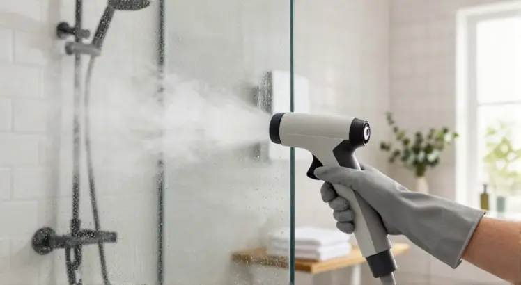 can you steam clean shower glass