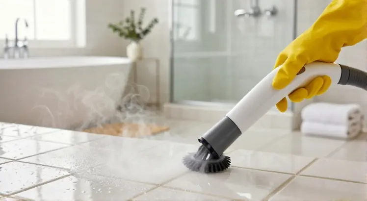 steam cleaning bathroom tips